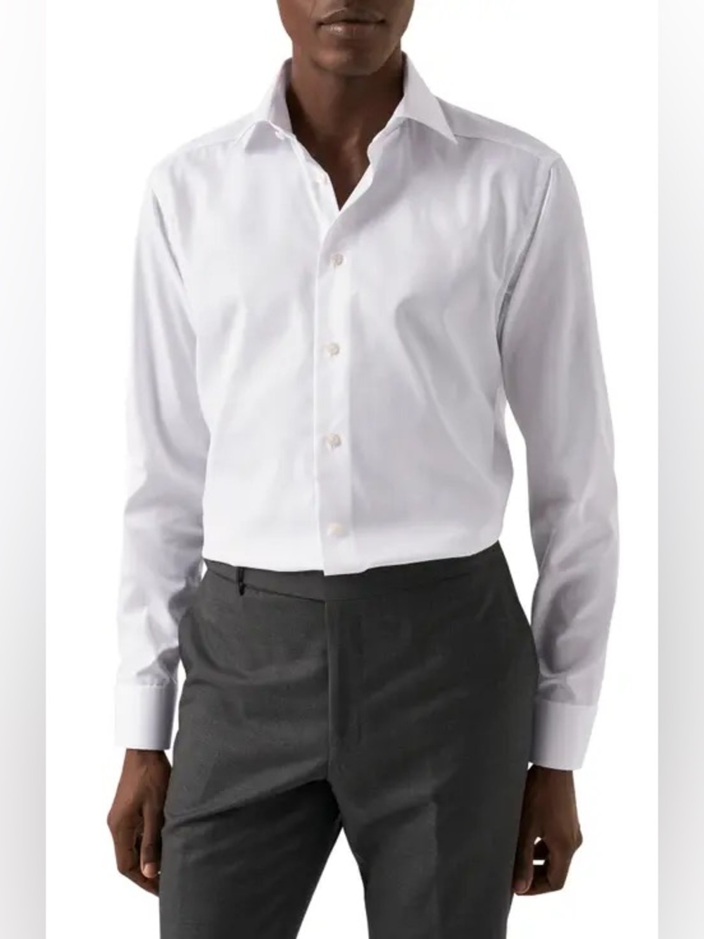 Nordstrom • NWT Classic White Men's Dress Shirt - Trim Fit